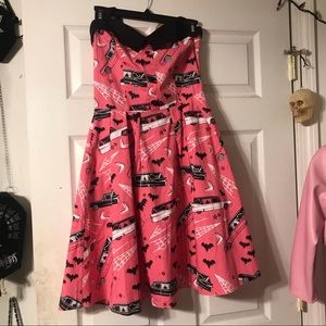 Pink and black hearse dress